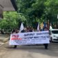 Rombongan Mahasiswa FIS-H melakukan Seruan Aksi di Depan Fakultas, (Foto: Insyiraah Putri Aeni Hs)