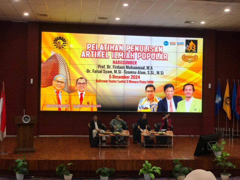 Suasana pelatihan penulisan karya ilmiah popular, (Foto: Rahmadani.)