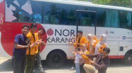 Anggota Tim Proyek Kemanusiaan UNM Kelurahan Manding, (Foto: Ist.)