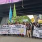 Demonstran dalam aksi, (foto: Nurul Adhani Ilham.)