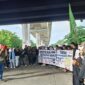 Aksi peringatan hari HAM di Flyover Makassar, (Foto: Nurul Adhani Ilham.)