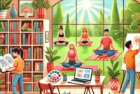 Ilustrasi berbagai aktivitas produktif yang dapat dilakukan, (Foto: Int.)