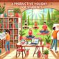 Ilustrasi berbagai aktivitas produktif yang dapat dilakukan, (Foto: Int.)