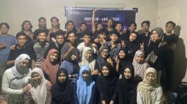Potret Tim Robotron UNM Pada Saat Kegiatan Mubes (Foto: Ist)