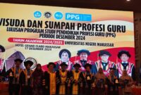 Potret Wisudawan Terbaik PPG UNM Periode Desember 2024, (Foto: Dokumentasi Profesi.)