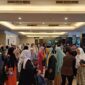 Keramaian Hotel Claro Makassar usai prosesi wisuda, (Foto: Nurul Adhani Ilham.)