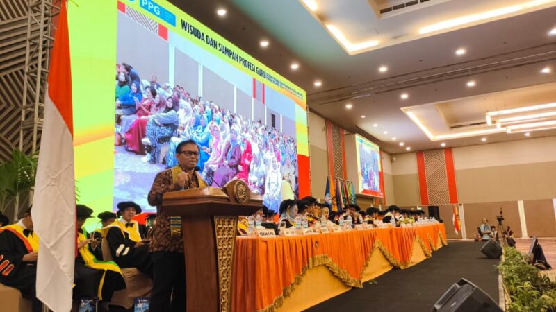 Sambutan Ketua PPG UNM, (Foto: Dokumen Profesi.)