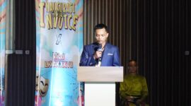 Musat Muafil saat memberikan sambutan ketua panitia,
(Foto : Ahmad Teguh Fachrezi.)