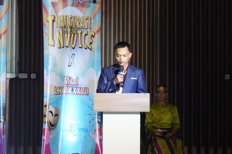 Musat Muafil saat memberikan sambutan ketua panitia,
(Foto : Ahmad Teguh Fachrezi.)