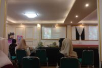 Penampilan beberapa karya film mahasiswa teknologi pendidikan, (foto: Nurkhaerunnisa Aszahra Saleh.)