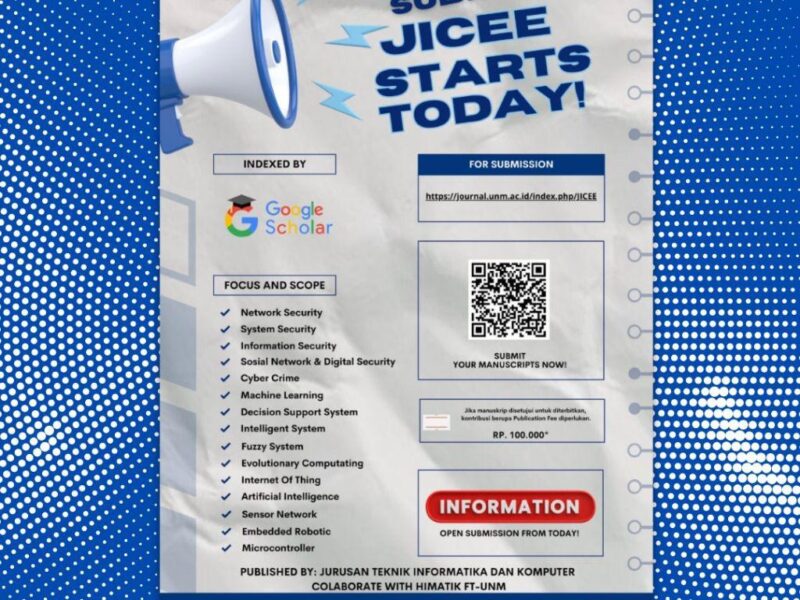 Flayer Platform Jurnal JICEE, (Foto: Int)