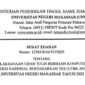 Surat Edaran Pelaksanaan UTBK-SNBT UNM 2025, (Foto: Ist.)