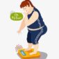 Ilustrasi Seseorang Mengalami Kenaikan Berat Badan, (Foto: Int.)