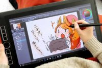 Ilustrasi seseorang menggambar digital, (Foto: Ist.)