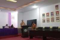 Sambutan Dekan Fakultas Bahasa dan Sastra UNM, (Foto: St. Masyita Rahmi)