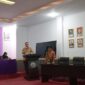 Sambutan Dekan Fakultas Bahasa dan Sastra UNM, (Foto: St. Masyita Rahmi)