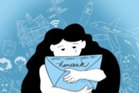 Ilustrasi Mahasiswa yang Mengalami Homesick, (Foto: Int.)