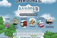Flyer Open Donasi ANALISIS VIII, (Foto: Ist.)