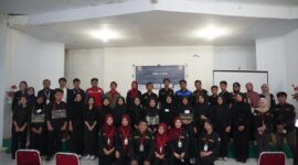 Foto bersama hari pertama kegiatan Pen-4 UKM Maphan UNM, (Foto: Muh. Zaki Mubarak Ihwan.)