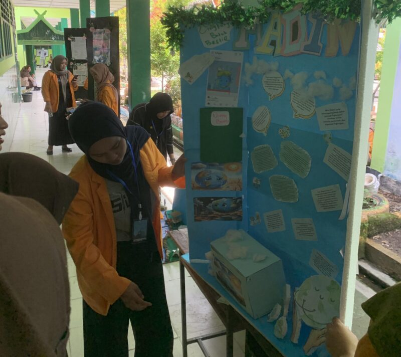 Foto salah satu karya disign mading 3D dalam kegaiatan Aksaraeuforia, (Foto : Ist)