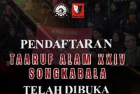 Flyer Pendaftaran Ta'aruf Alam XXIV Songkabala,(Foto: Ist.)