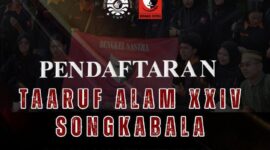 Flyer Pendaftaran Ta'aruf Alam XXIV Songkabala,(Foto: Ist.)