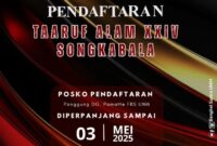 Pamflet pendaftaran Ta'aruf Alam XXIV Songkabala oleh Bengkel Sastra, (Foto: Ist.)