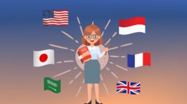 Ilustrasi seseorang dengan menguasai bahasa dari berbagai negara, (Foto: Int.)