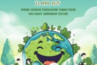 Flyer hari bumi tahun 2025, (foto: Int.)