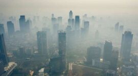 Kondisi kota yang tertutup polusi, (Foto: Int.)