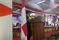 Sambutan Rektor UNM, Karta Jayadi, (Foto: Firmansyah.)
