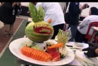 Karya Salah Satu Peserta Lomba Fruit Platter, (Foto: Rahmadani.)