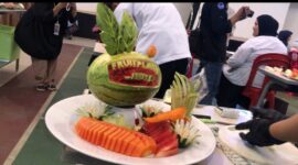 Karya Salah Satu Peserta Lomba Fruit Platter, (Foto: Rahmadani.)