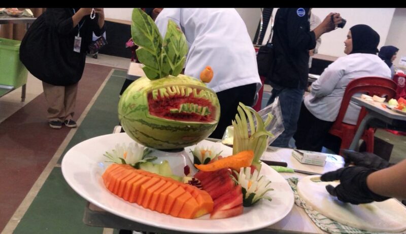 Karya Salah Satu Peserta Lomba Fruit Platter, (Foto: Rahmadani.)