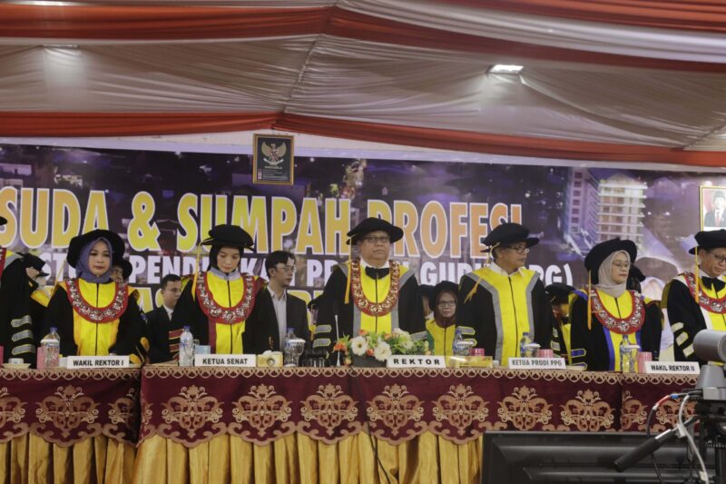 Pelaksanaan Wisuda PPG, (Foto: Firmansyah.)