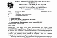 Surat Edaran Pengumuman Proposal PKM yang Lolos Seleksi Internal 240 Mahasiswa (Foto: Int) 