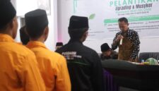 Suasana pelantikan pengurus baru Pusdamm BEM FBS UNM Periode 1446/1447 H 2025/2026 M, (Foto: Hafid Budiawan)