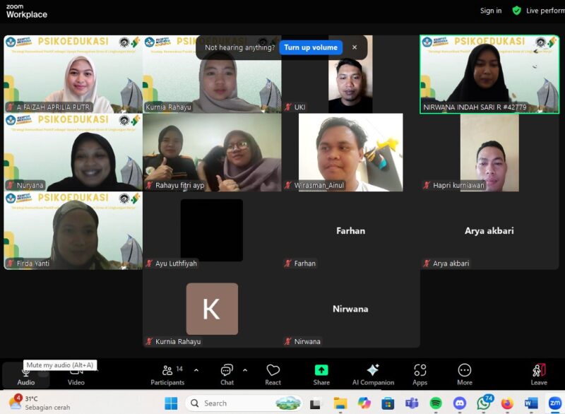 Potret kegiatan Psikoedukasi yang dilakukan oleh mahasiswa Psikologi UNM. (Foto: ist.)