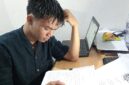 Potret mahasiswa saat dalam tekanan mengerjakan ujian dadakan (Foto : Florencya Alnisa Christin)