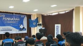 Sambutan Pembina UKM Olaraga UNM, (Foto: St. Masyita Rahmi.)