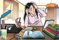 Ilustrasi sesorang yang pusing dengan UAS, (Foto: Ist)