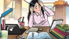Ilustrasi sesorang yang pusing dengan UAS, (Foto: Ist)