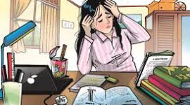 Ilustrasi sesorang yang pusing dengan UAS, (Foto: Ist)
