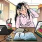 Ilustrasi sesorang yang pusing dengan UAS, (Foto: Ist)