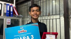 Potret Muhammad Iqbal Setelah Memenangkan Perlombaan Dinas Kota Makassar, (Foto: Ist.)