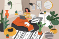 Ilustrasi mahasiswa yang tetap produktif saat libur semester, (Foto: Int.)