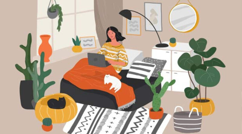 Ilustrasi mahasiswa yang tetap produktif saat libur semester, (Foto: Int.)