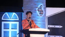 Potret Ahmad Fadil dalam sambutannya di Inaugurasi Evolusia 24, (Foto: Dok. Profesi)