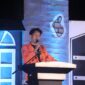 Potret Ahmad Fadil dalam sambutannya di Inaugurasi Evolusia 24, (Foto: Dok. Profesi)
