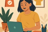 Ilustrasi Mahasiswa Sedang Menjalankan Usaha Kecil dari Rumah, (Foto: Int.)